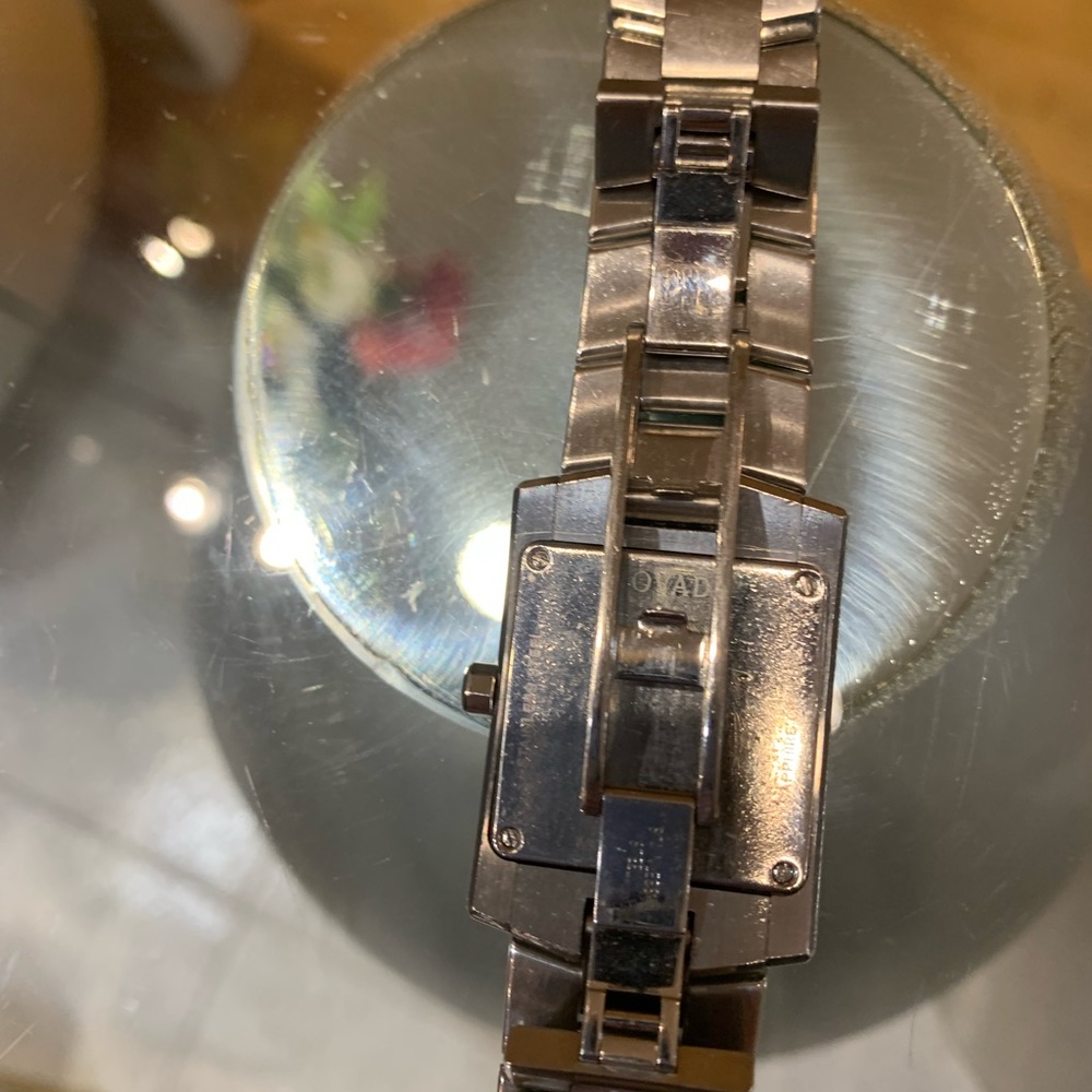 Movado Men's Eliro Rectangle Black Dial Stainless Steel Bracelet Watch 0… - Picture 6 of 10
